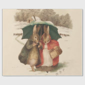Papier Cadeau "A Happy Pair" de Beatrix Potter (Plat)