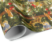 Papier Cadeau À la recherche de l'arbre de Noël (Coin rond)