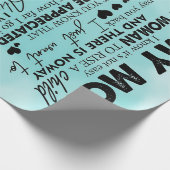 Papier Cadeau À ma conception mère | Lettre à maman (Coin)