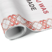 Papier Cadeau À Ma Femme Merveilleuse Je Savais Que Vous Étiez U (Coin rond)