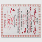 Papier Cadeau À Ma Femme Merveilleuse Je Savais Que Vous Étiez U (Plat)