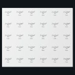 Papier Cadeau À mon ère fiancée ajouter nom date fiançailles<br><div class="desc">conception</div>