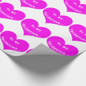 Papier Cadeau À mon papier d'enveloppement de coeur rose Valenti (Coin)