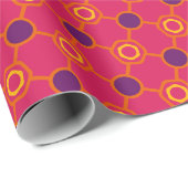 Papier cadeau à monogramme gras joyeux (Coin rond)