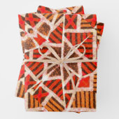 Papier cadeau à motif africain (En situation)