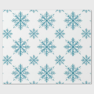 ❄️ Papier cadeau à motif de flocon de neige pour N