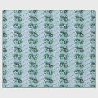 Papier cadeau à motif de flocons de neige