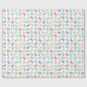 Papier Cadeau à Motif de Papillon Mignon (Plat)