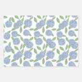 Papier cadeau à motif d'hortensia joyeux (Devant)