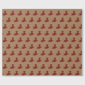 Papier cadeau à motif écossais Chien Scottie Scott (Plat)