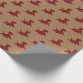 Papier cadeau à motif écossais Chien Scottie Scott (Coin)