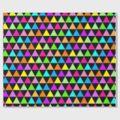 Papier cadeau à motif groovy triangle brillant (Plat)