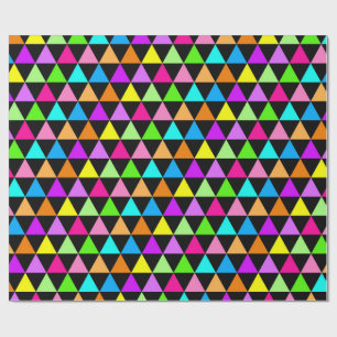Papier cadeau à motif groovy triangle brillant
