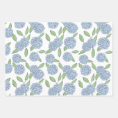 Papier cadeau à motif hortensia joyeux (Devant 2)