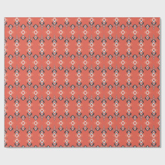 Papier cadeau à motif ikkat géométrique