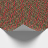 Papier cadeau à motif rouge et vert (Coin)
