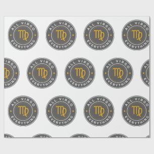 Papier cadeau à motif signature All Virgo Everythi
