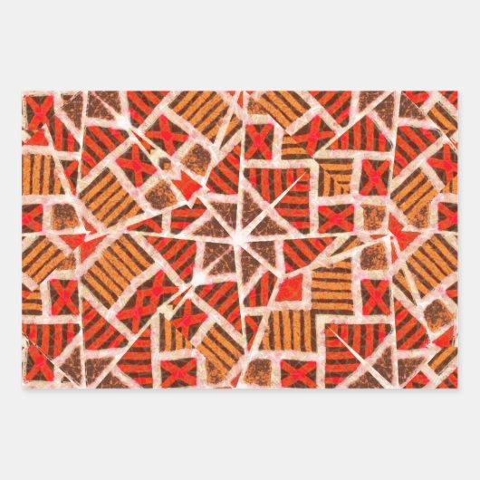 Papier Cadeau à Motifs Africains (Devant)