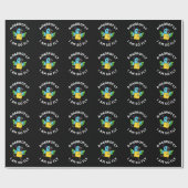 Papier Cadeau A-perroquet Je Suis Si Fly Funny Parrot Pun Dark B (Plat)