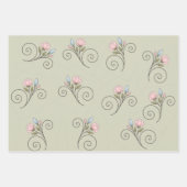 Papier cadeau à plat, lot de 3 (Devant 2)