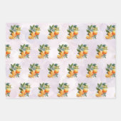 Papier cadeau à plat, lot de 3. Enveloppe cadeau. (Devant 3)