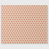 Papier cadeau à pois Cranberry (Plat)