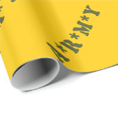 PAPIER CADEAU A*R*M*Y (Coin rond)