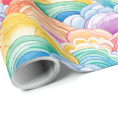 Papier Cadeau A Rainbow of Rainbows  (Coin rond)