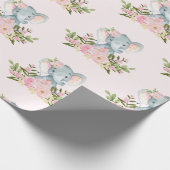 Papier Cadeau Ă?re fête d'anniversaire de bébé d'éléphant de (Coin)
