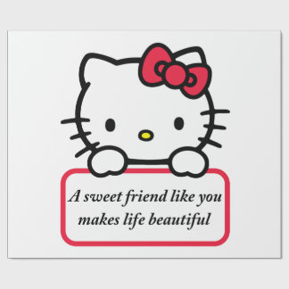 Papier Cadeau A Sweet Friend Like You - Heartfelt Quote T-Shirt