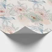 Papier Cadeau A symphony of song and petals pattern (Coin)