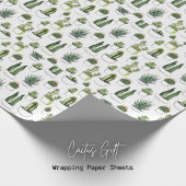 Papier cadeau à thème Cactus
