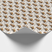 Papier cadeau à thème ours faune animaux (Coin)