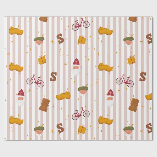 Papier cadeau à thème Sint et Piet (Plat)