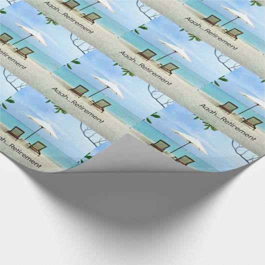 Papier Cadeau Aaah... retraite (Coin)