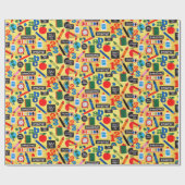 Papier Cadeau ABC instruisent stupéfier (Plat)