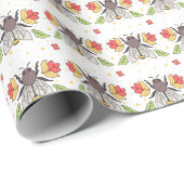 Papier Cadeau Abee d'art populaire (Coin rond)