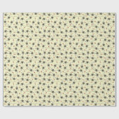 Papier Cadeau Abee Mine Be My Valentine Bees and Hearts Jaune (Plat)