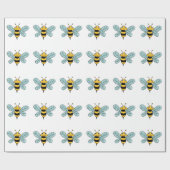 Papier Cadeau abeille (Plat)