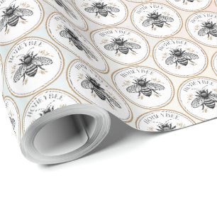 Papier Cadeau Abeille à miel