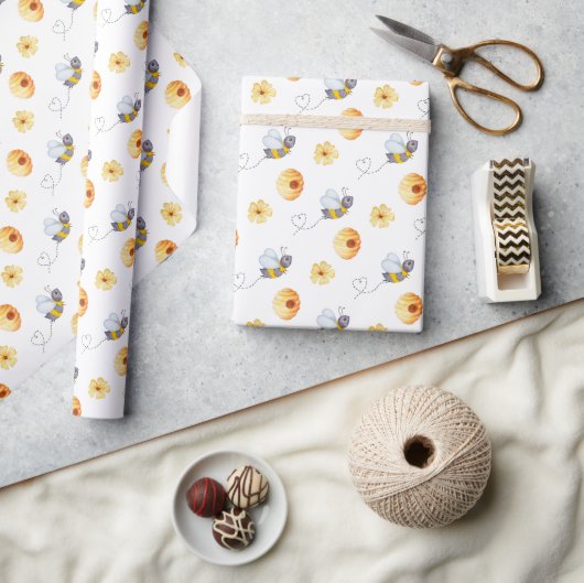 Papier Cadeau Abeille à miel (Artisanat)