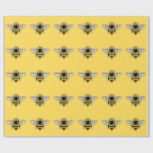 Papier Cadeau Abeille de Manchester (Plat)