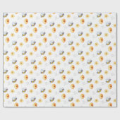 Papier Cadeau Abeille de miel (Plat)