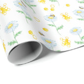 Papier Cadeau Abeille de miel (Coin rond)