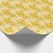 Papier Cadeau Abeille de miel imprimable (Coin)