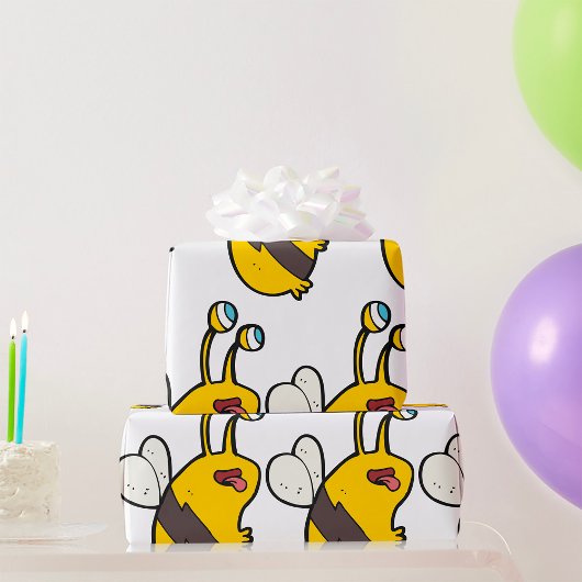 Papier Cadeau Abeille extraterrestre