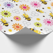 Papier Cadeau Abeille & Fleurs (Coin)