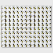 Papier Cadeau Abeille mignonne (Plat)