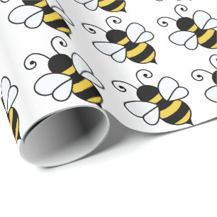 Papier Cadeau Abeille mignonne