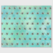 Papier Cadeau Abeille mignonne (Plat)